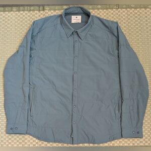 Snow Peak Flexible Insulated Cardigan Blue Green Men's Size Large